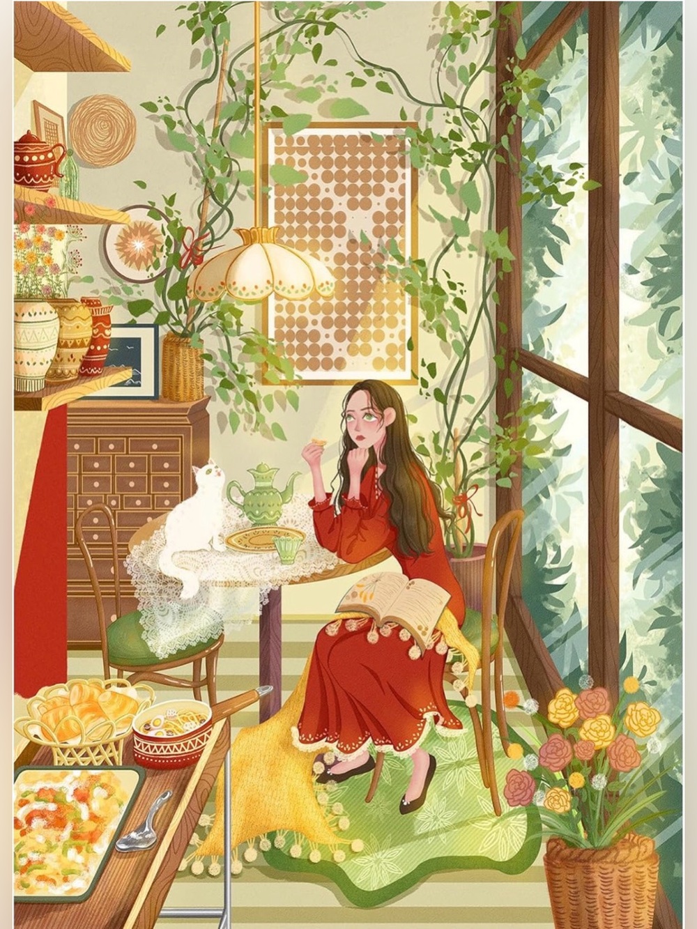 Woman in Red 500 piece puzzle